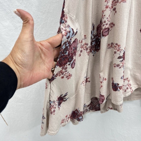 Free People Tree Swing Mini Dress Tunic S Boho Floral Lightweight Sleeveless - Picture 6 of 13